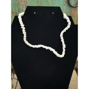 Hawaiian Natural White‎ Puka Shell Necklace.